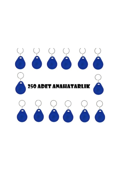 Electrimax  Tag Manyetik Anahtarlık - 250 Adet Proximity Anahtarl