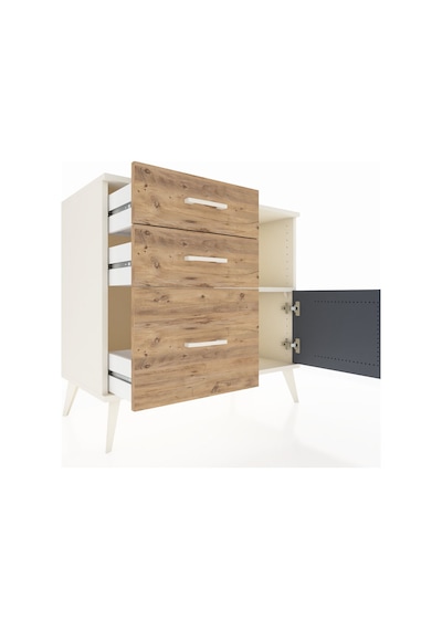 Hyperion Şifonyer Tek Raflı 3 Çekmeceli Tek Kapaklı 88x44x80 Aytaşı-antrasit/çam Antrasit/çam Hyperion Şifonyer Tek Raflı 3 Çekmeceli Tek Kapaklı 88x44x80 Aytaşı-antrasit/çam Antrasit/çam