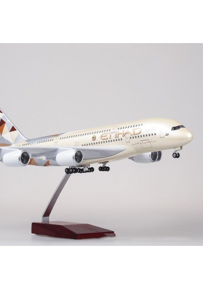 Etihad Airways A380 Yolcu Uçağı Model Uçak 1/160 Ölçek 46cm
