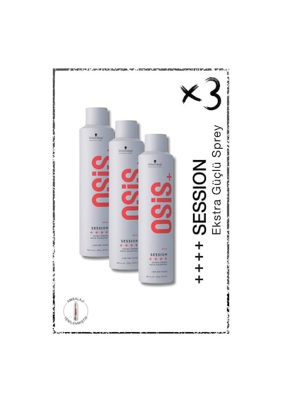 Osis Session Güçlü Tutucu Sprey 3 x 300 ML
