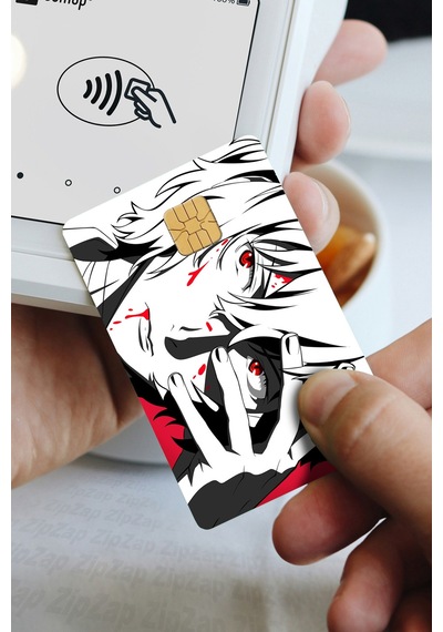 Bungou Stray Dogs Kart Kaplama Sticker 8 Adet Çok Renkli
