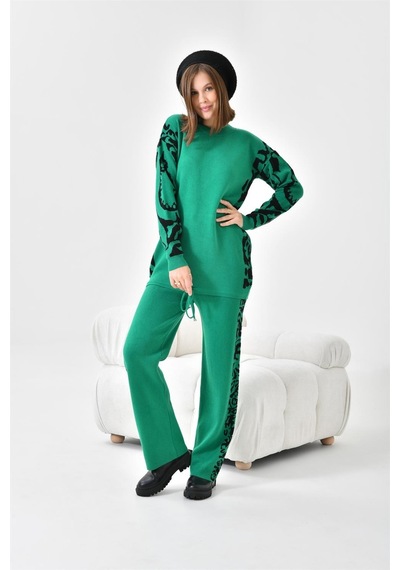 Ftz Women Kadın Leoparlı İkili Takım Benetton 20603-benetton Yeşil