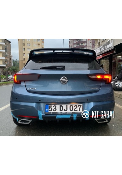 Opel Astra K 2015-2021 Egzoz Görünümlü Difüzör Plastik Boyalı
