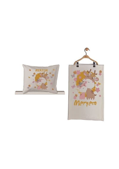 Pia Baby Gl 1933-02 İsme Özel Beşli Tulum Set Krem