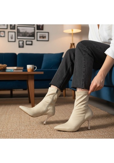 Dabab Shoes Kadın Marya Bej Streç Lüks Süet Yandan Fermuar Sivri Burun İnce Topuklu Bot Bej Süet Dabab Shoes Kadın Marya Bej Streç Lüks Süet Yandan Fermuar Sivri Burun İnce Topuklu Bot Bej Süet
