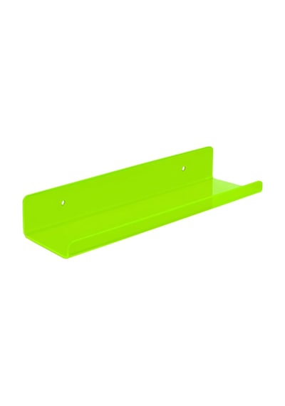 Pleksi Duvar Raf Neon Yeşil, 50cm X 10cm Diğer