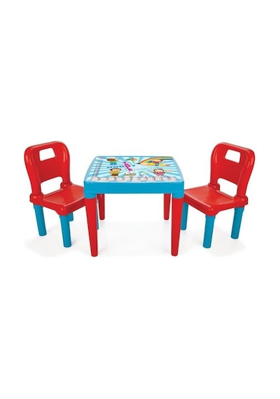 Pilsan Hobby 2 Sandalyeli Oyun ve Aktivite Masası Mavi 03414 fsp Mavi