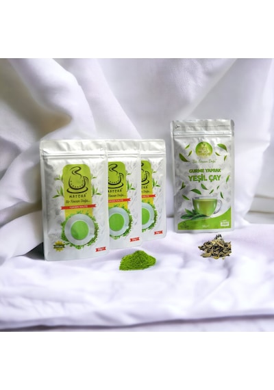 En Yeşil Çay Karadeniz Matcha Çayı 3 x 50 G + Gurme Yaprak Yeşil Çay 50 G