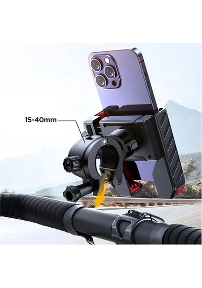 Jr-zs266 Bisiklet-motosiklet Kıskaçlı Telefon Tutucu 4.7"-7" Gido