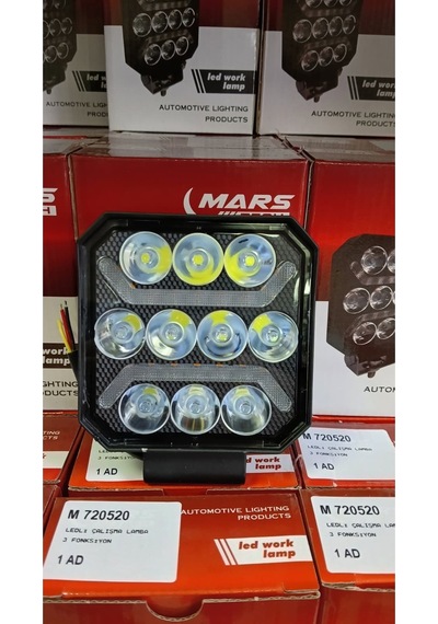 Mars 10 Led Çakarlı Çalışma,geri Vites,dorse,iş Makinası Uyumlu Lamba