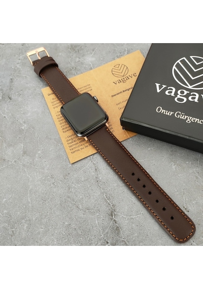 Vagave Apple Uyumlu  Watch Deri Kordon 38 40 41 42 44 45 MM (498114259)