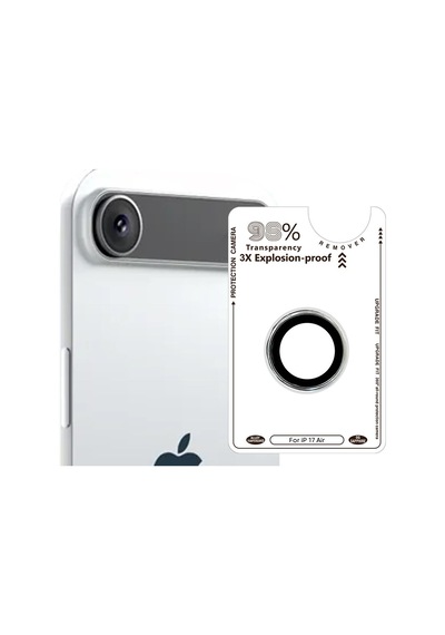 Binano Apple Uyumlu iPhone 17 Aır Safir Silver Kamera Koruyucu Silver
