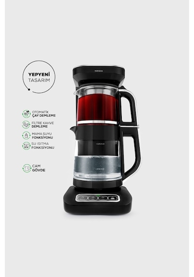 Karaca Çaysever Robotea Pro 4 In 1 Konuşan Cam Çay Makinesi