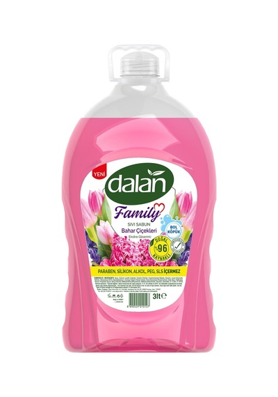 Dalan Family Sıvı Sabun Bahar Çiçekleri 3 L 4 Adet Diğer