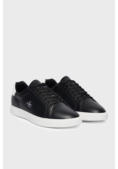 Calvin Klein Deri Logolu Sneaker Ayakkabı Hw0hw032950gm Bayan Ayakkabı Hw0hw03295 0gm Siyah