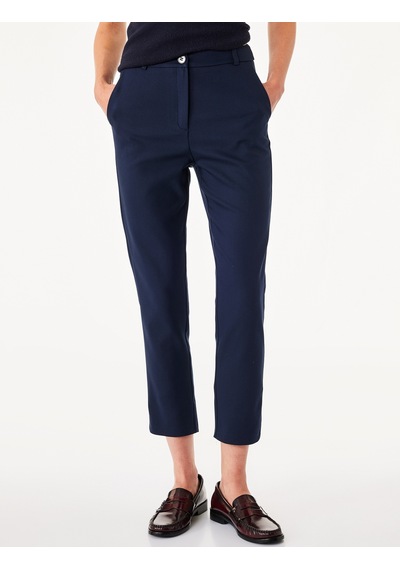 Koton Cepli Düğmeli Slim Fit Normal Bel Cigarette Pantolon Lacivert 7wak40014uw