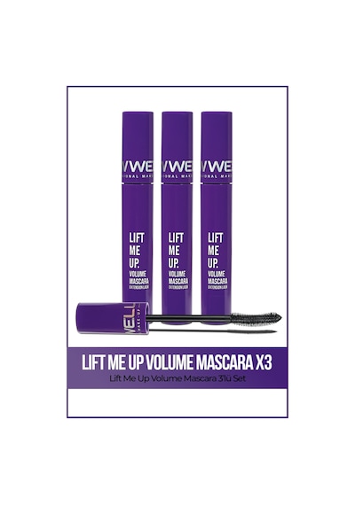 3x Lift Me Up Volume Mascara 8 Ml Üçlü Set 0