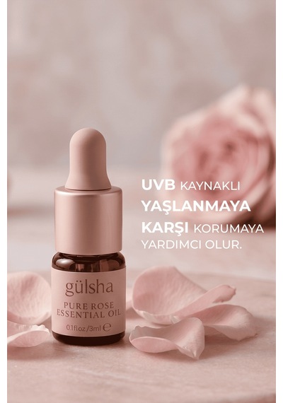 Gülsha %100 Saf Esansiyel Gül Yağı 3 ML