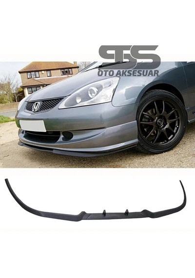 Honda Civic Typer K24 Cupra R Uyumlu Ön Lip Mat Siyah Ön Tampon Lip