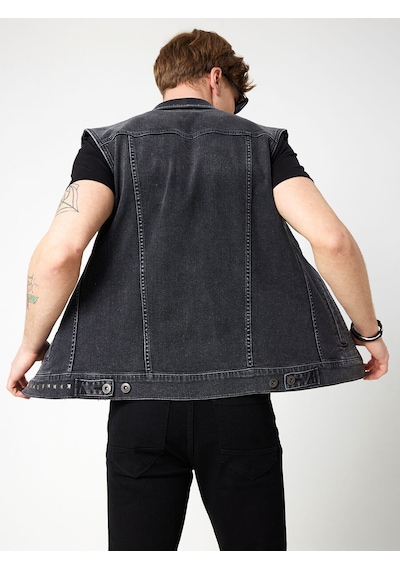 Loft Regular Fit Erkek Yelek Denim