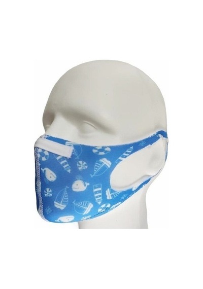 BLACKSPADE Çocuk Koruyucu Maske Deniz Desen S1