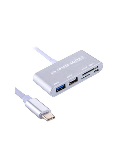 Powermaster Usb Type-c Otg Combo Usb 3.0 Hub+kart Okuyucu