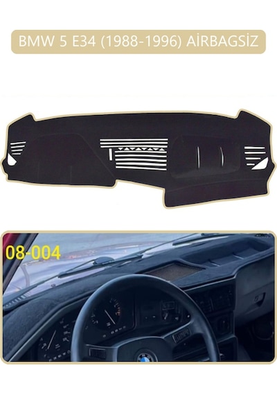 Bmw 5 E34 1988-1996 Airbagsiztorpido Koruma Halısı Bej Kenar