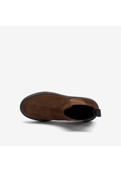 Cacao Dark Brown Bot Kadın 41c2 Frau Waxy Chelsea Boot Acı Kahverengi