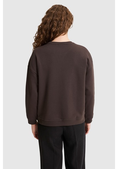 U.S. Polo Assn. Kadın Koyu Kahverengi Sweatshirt 50328959-vr084