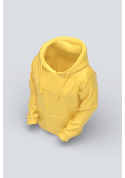 Hoodie Tasarımlı Dekoratif Kalemlik Sarı
