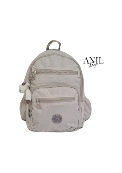 Anılbags Krinkıl Kumaş Suya Dayanıklı Klinkır Sırt Çantası/laptop Bej