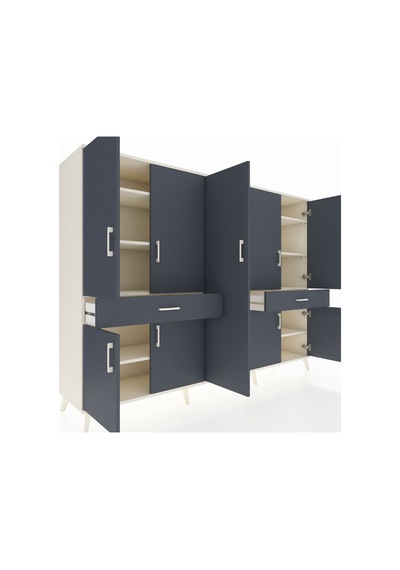 Hyperion Dolap 12 Raflı 2 Çekmeceli 8 Kapaklı 220x44x163 Aytaşı-a Aytaşı-antrasit Hyperion Dolap 12 Raflı 2 Çekmeceli 8 Kapaklı 220x44x163 Aytaşı-a Aytaşı-antrasit