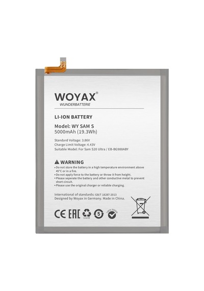 Samsung Galaxy Uyumlu S20 Ultra Woyax by Deji Batarya Samsung Galaxy Uyumlu S20 Ultra Woyax by Deji Batarya