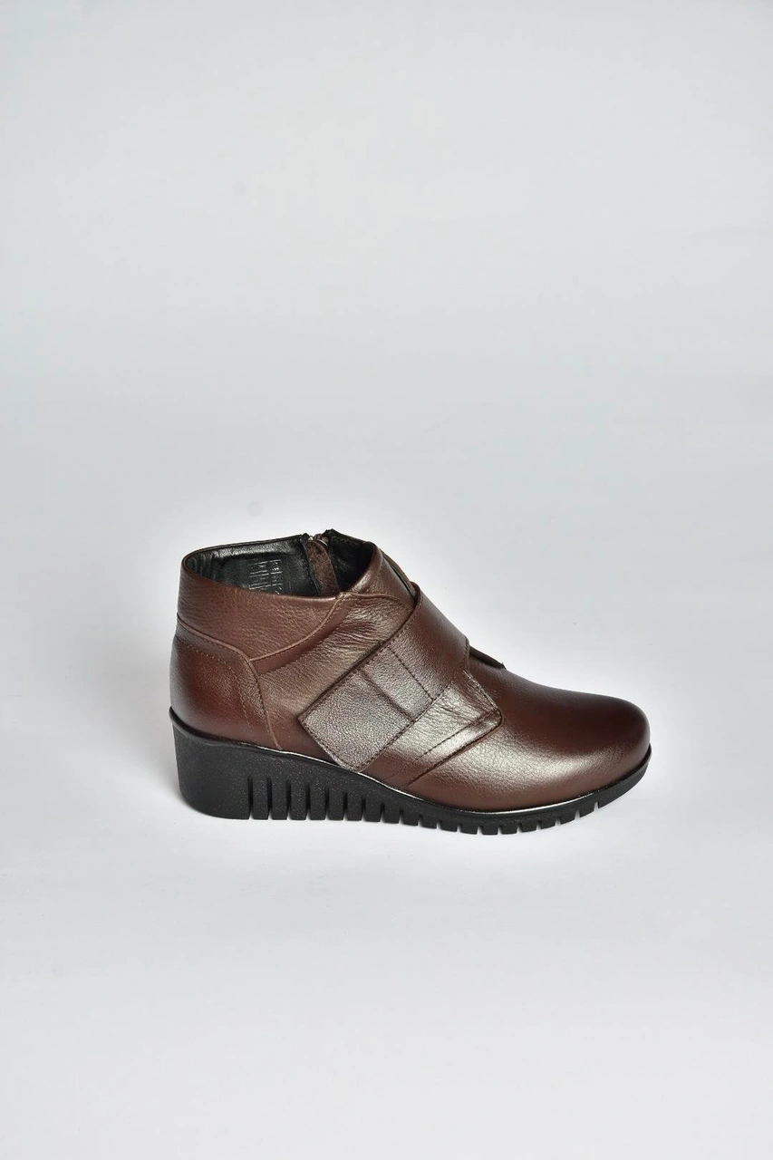 Fox Shoes V324501903 Kahverengi Hakiki Deri Cırtlı Kadın Bot Kahverengi-hakiki Deri