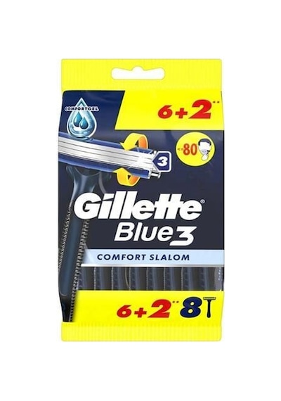 Gillette Blue3 Kullan At 8ct Bag Comfort Slalom