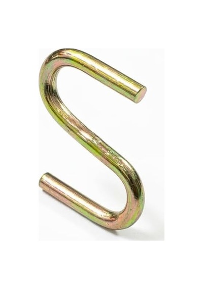 Beşel Gold S Kanca Seti - 100 Adet, Çok Amaçlı Metal Askı, Mutfak Gereçleri, Gardırop Ve Banyo Düzenleyici, Şık Pirinç Görünümlü Dayanıklı Çelik Kanca 5 Cm, Büyük S