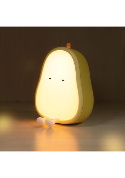 Çocuklar için Silikonlu USB Şarj Edilebilir LED Gece Lambası Çok Renkli