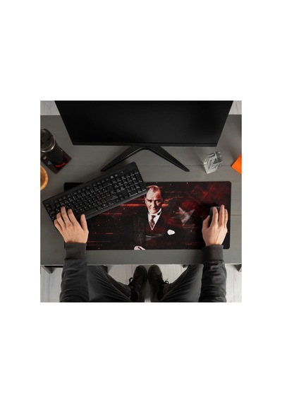 sepeti Atatürk Tasarımlı Ay Yıldız 70x30 Mousepad