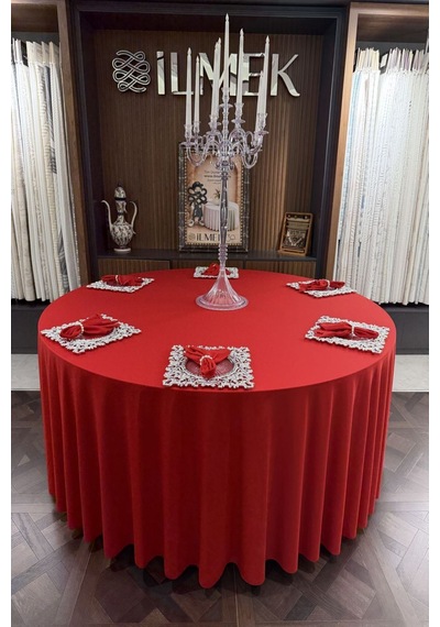 Dertsiz Yuvarlak Masa Örtüsü 280-300-320 Cm Geniş En Dikişsiz Düğün Davet Organizasyon Otel Restoran Kırmızı Kırmızı Dertsiz Yuvarlak Masa Örtüsü 280-300-320 Cm Geniş En Dikişsiz Düğün Davet Organizasyon Otel Restoran Kırmızı Kırmızı