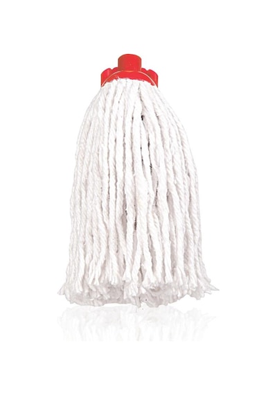 Standart Mop Temizlik Kovalarıyla Uyumlu Sap Ve Paspas Seti, 120cm Vidalı Metal Sap + Papatya İp Mop
