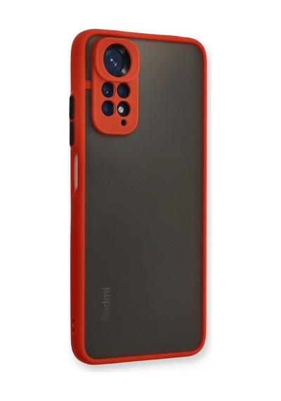 Gld-spt- Newface Xiaomi Redmi Note 11s Kılıf Montreal Silikon Kapak - Kırmızı