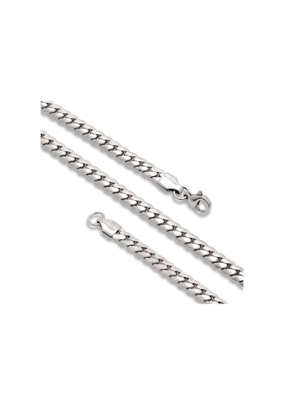 Premium Parlak Ve Şık Ezme Balık Sırtı Erkek Çelik Kolye 7x2mm 55cm 3183eck036 - Gümüş Renk