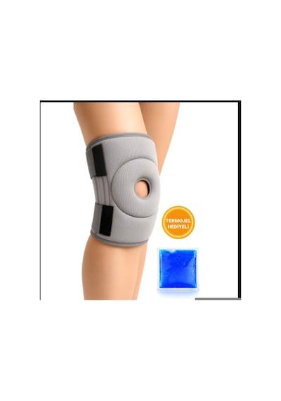 Quanzhou Menisküs İçin Medikal Dizlik Patella Ligament Destekli Termojelli Dizlik 1 Adet / Gri