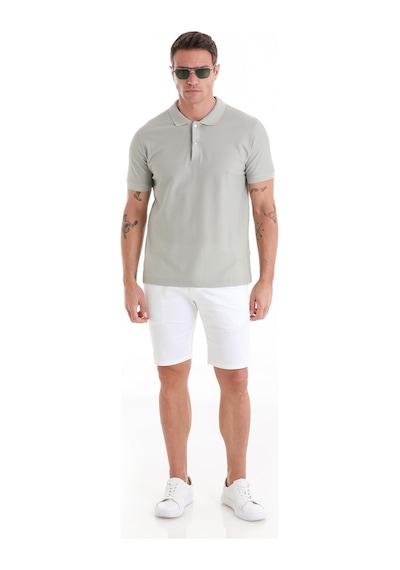 Hatemoğlu Gri Regular Fit Düz Merserize Polo Yaka 100% Pamuk Tişört 35362024c021 007 Gri