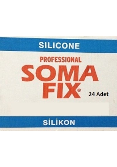 24 Adet 320 Gr Somafix Akvaryum Silikonu Şeffaf 1 Koli Şeffaf