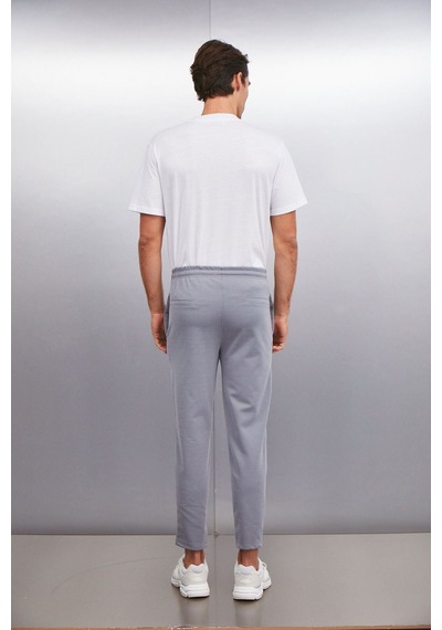 Grimelange HUXLEY Erkek Regular Fit Cepli Gri Pantolon