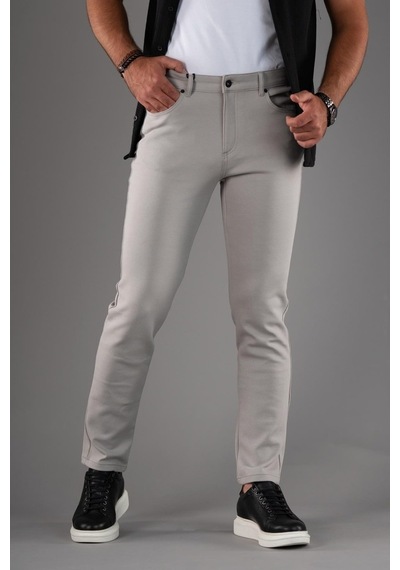 Slimfit 5 Cep Dar Paça Astarsız Mevsimlik Kumaş Pamuklu Erkek Spo
