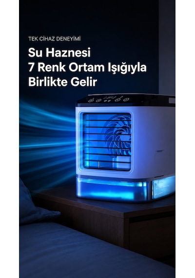 Mini Klima Soğutucu Ultrasonik Soğutmalı Vantilatör Serinetici Sesiz Ve Taşınabilir 900ml Su Hazneli Hava Nemlendirici Mini Fan Buz Konulabilir Usb 7 Farklı Led Işıklı Aşağa Yukarı Oynar Izgara Ofis 100 x 100 x 3 mm Mini Klima Soğutucu Ultrasonik Soğutmalı Vantilatör Serinetici Sesiz Ve Taşınabilir 900ml Su Hazneli Hava Nemlendirici Mini Fan Buz Konulabilir Usb 7 Farklı Led Işıklı Aşağa Yukarı Oynar Izgara Ofis 100 x 100 x 3 mm
