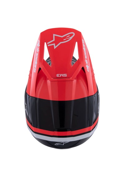 Alpinestars Sm3 Radium Off-road Kaskı Siyah Kırmızı Beyaz Siyah - Kırmızı - Beyaz