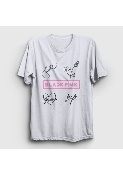 Noıssey Unisex Beyaz Signs Blackpink T-shirt 19622tt